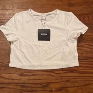 brand:SHEIN, US:7Y (girls size 7) EU: 122, color:white,Made in china